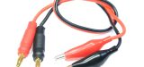 ANSMANN BATTERY CHARGE LEAD BANANA TO CROCODILE CLIP